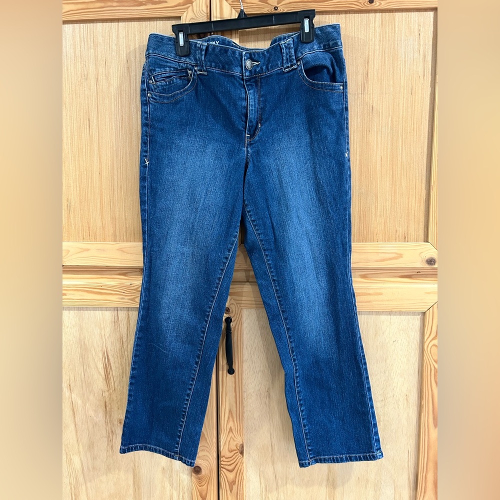 Lane Bryant Dark Blue Simply Straight Leg Jeans Sz 18 Petite